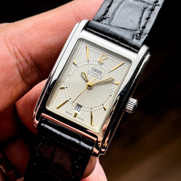 [WTS] 1990s Oris 7474 Tank Automatic White Guilloché Dial |…