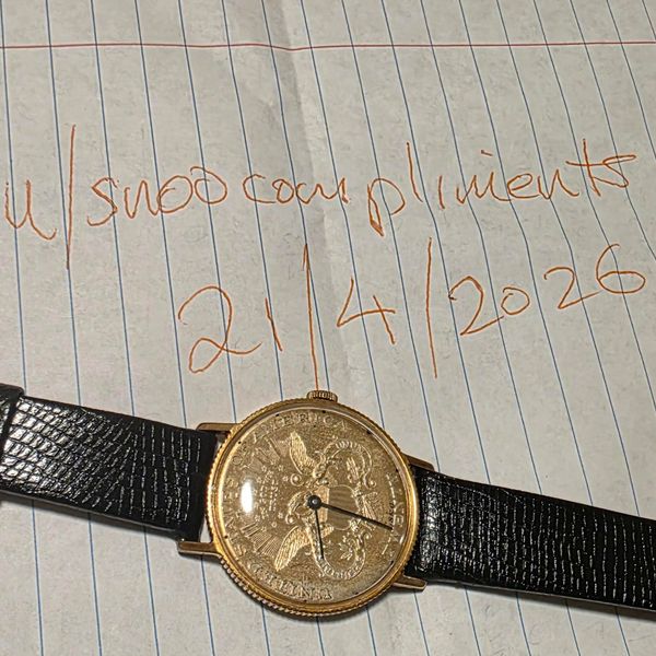 [WTS] 1968 18K gold Eska Double Eagle manual wind with 22k …