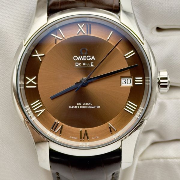 Omega De Ville Hour Vision Master Chronometer Brown Dial 41…