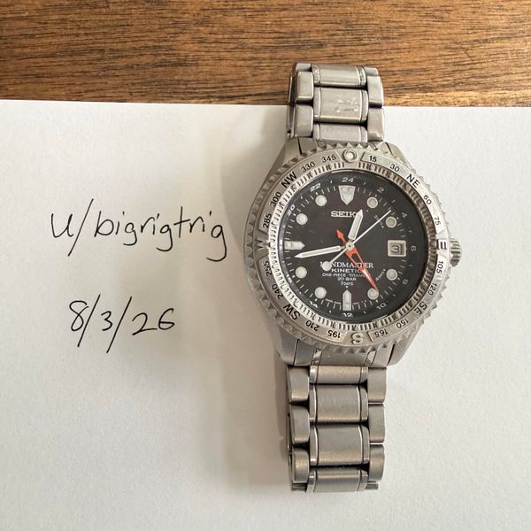 [WTS] 1995 Seiko Landmaster SBDW005 — Full Titanium Kinetic…