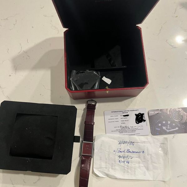 [WTS] Cartier tank must - wsta0054 - red dial - box/card