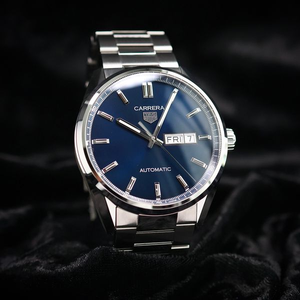 [WTS] TAG Heuer Carrera Day-Date 41mm Blue Dial - OEM Brace…