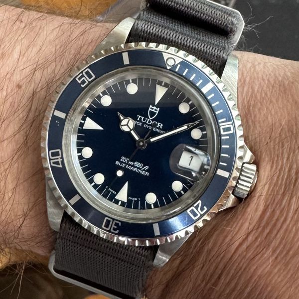 FS: 1995 Tudor 79090 Submariner Blue Dial Full Set
