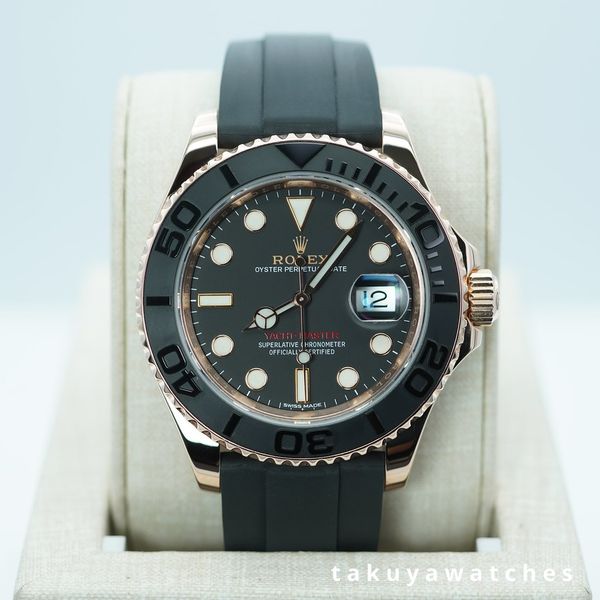 FSOT: Rolex 116655 YACHTMASTER ROSE GOLD OYSTERFLEX 40MM RS…