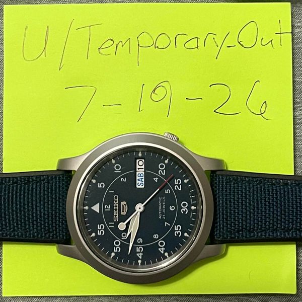 [WTS] Seiko SNK807 Blue