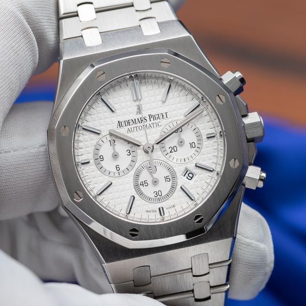 [WTS] AUDEMARS PIGUET Royal Oak 41mm Chrono White Dial Stee…