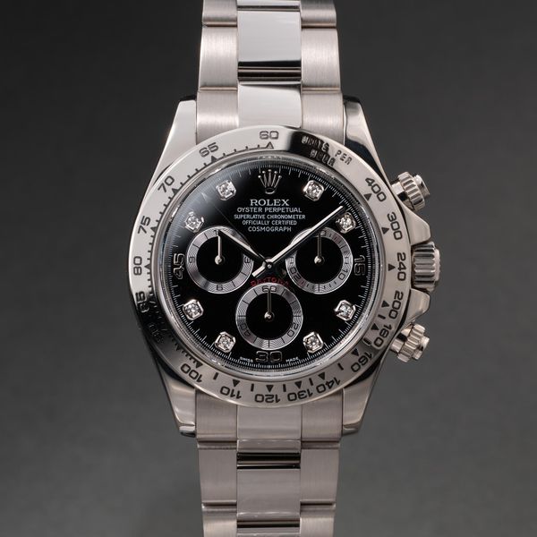 FS: 2007 Rolex 18K WG Daytona 116509 Black Diamond Dial