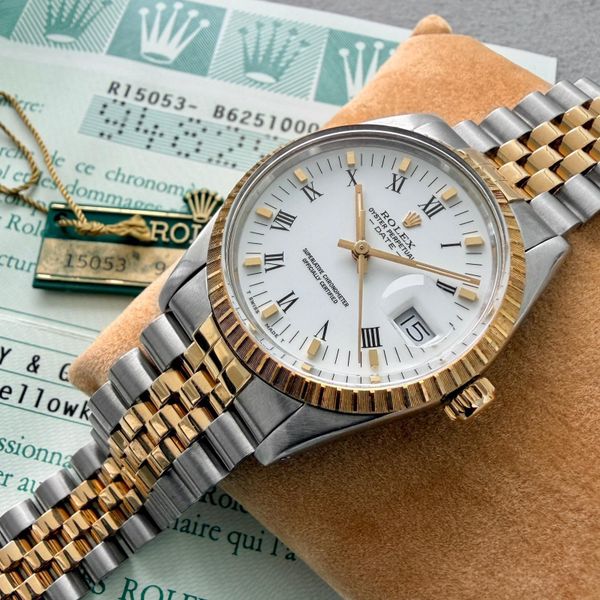 [WTS] 1986 Rolex Date White Roman Numeral Dial 15053 Jubile…