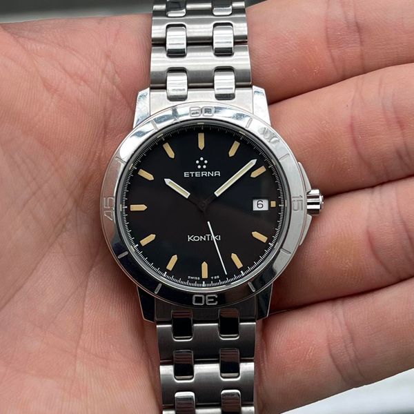 [WTS] Eterna KonTiki 1856 ref 1100.41 Quartz Black Dial SS …