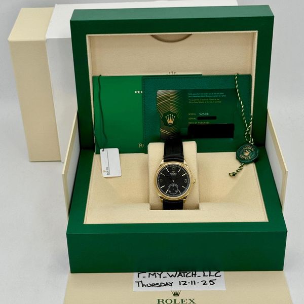 [WTS] 2025 Rolex 1908 39mm 52508 Yellow Gold Black Dial - $…