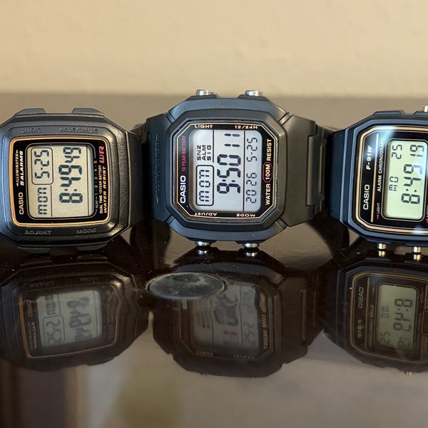 FS: Lot of 3 - Casio F201WA - F91W - W800H