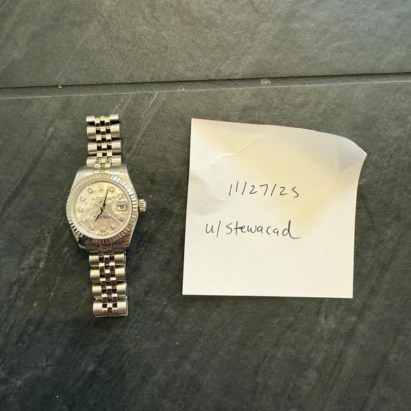 [WTS] 2007 Rolex Lady-DateJust 179174 Mother of Pearl Diamo…