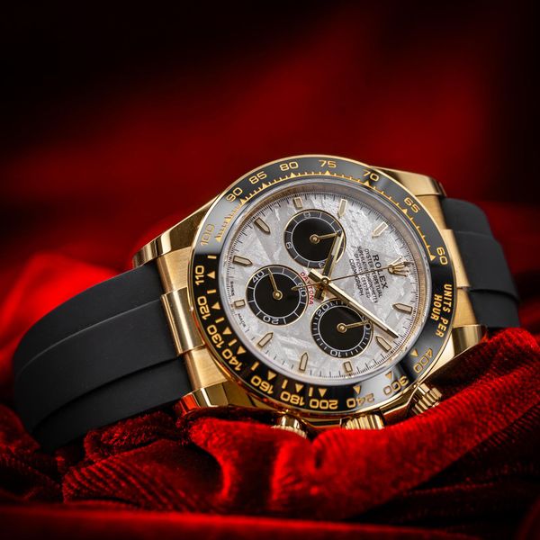 [WTS] Rolex Daytona 18K Yellow Gold Oysterflex Meteorite Di…