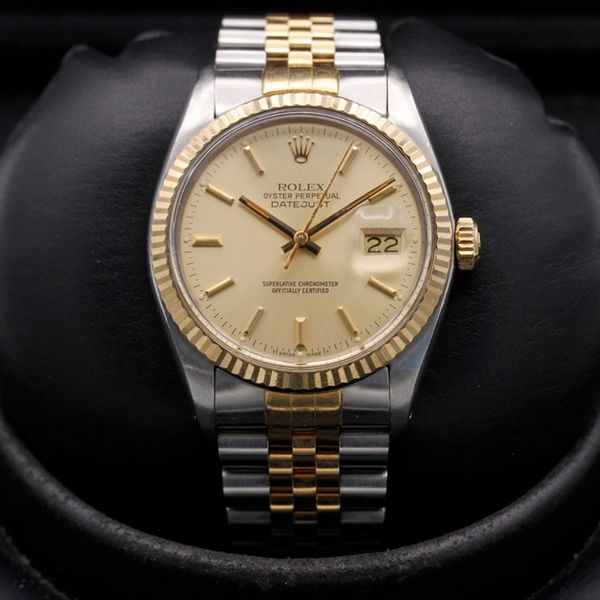 FSOT: Rolex Datejust  - 16013 - Champagne - Stainless Steel…