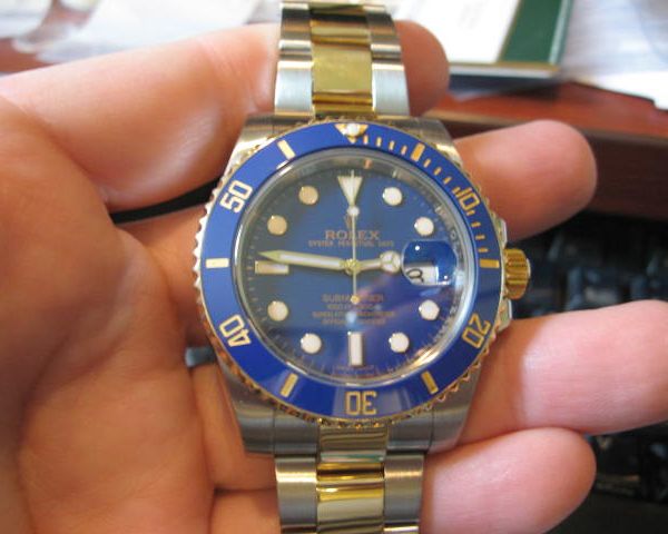 FS: ROLEX 116613 18K Gold/Steel FLAT BLUE SUBMARINER
