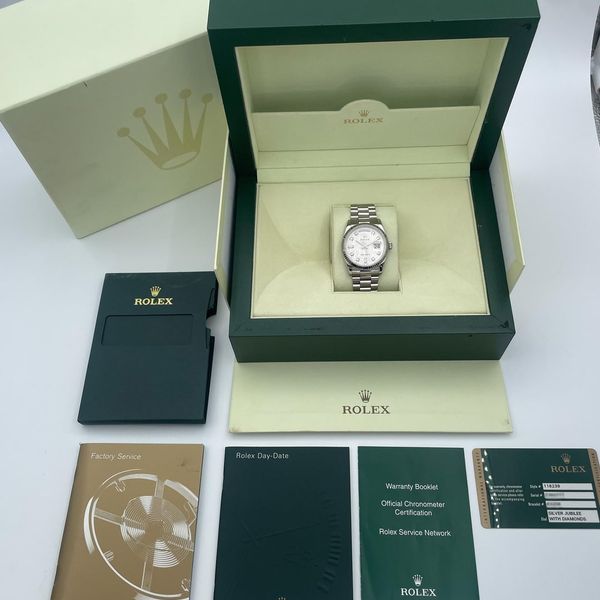 [WTS] Rolex Day-Date 118239 Diamond Dial 36mm 18K White Gol…
