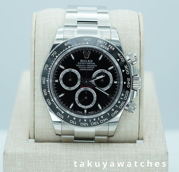 FSOT:MINT Rolex 126500LN DAYTONA STAINLESS STEEL BLACK DIAL…