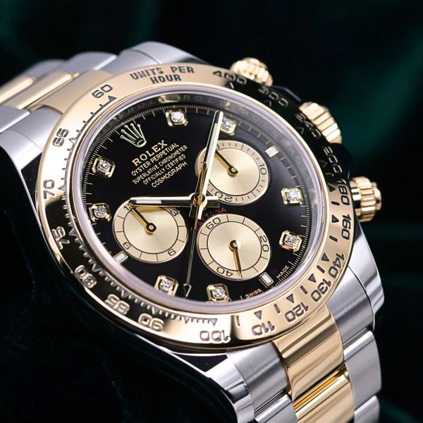 FSOT: Rolex Cosmograph Daytona Black Diamond Dial Champagne…