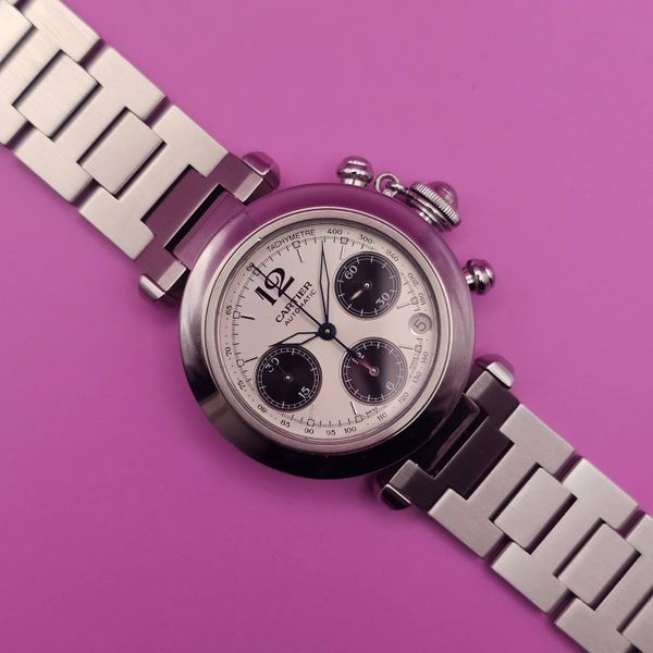 Cartier Pasha C 2412 Chronograph with Original Box + Manual…