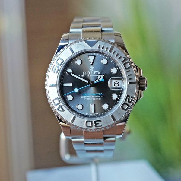 Rolex Yachtmaster 37 Oyster, Rhodium Dial Platinum & Oyster…