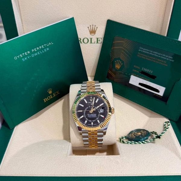 FS: Two-Tone Rolex 336933 Sky Dweller Black Dial
