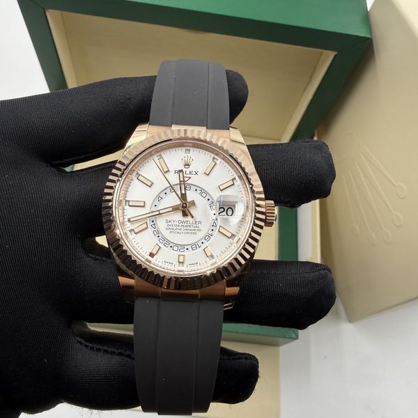 FS: Rolex 336235 RG Sky-D Oysterflex “White” Dated 010-2022…