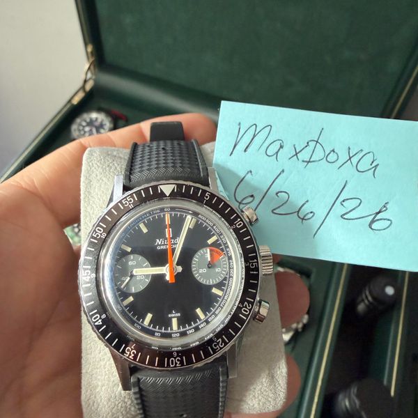 [WTS] Nivada Grenchen Chronomaster - 2 Bracelets and Tropic
