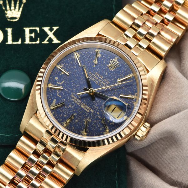[WTS] 1979 Rolex Datejust 36mm 18K Yellow Gold Jubilee Blue…