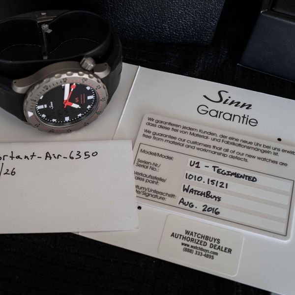 [WTS] Sinn u1 Tegimented - ContUS