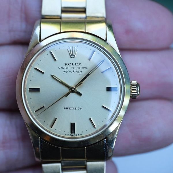 [WTS] Rare Vintage Rolex Air King Gold Capped Ref 5506 w/ O…