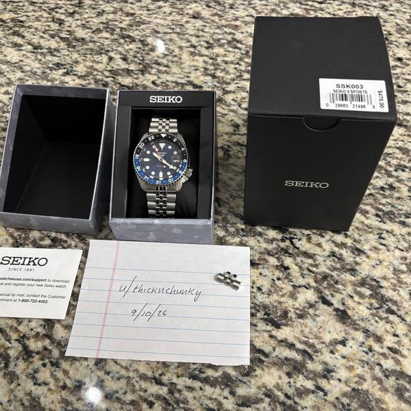 [WTS] Seiko 5 Sports GMT SSK003 “Batman” — $285 shipped