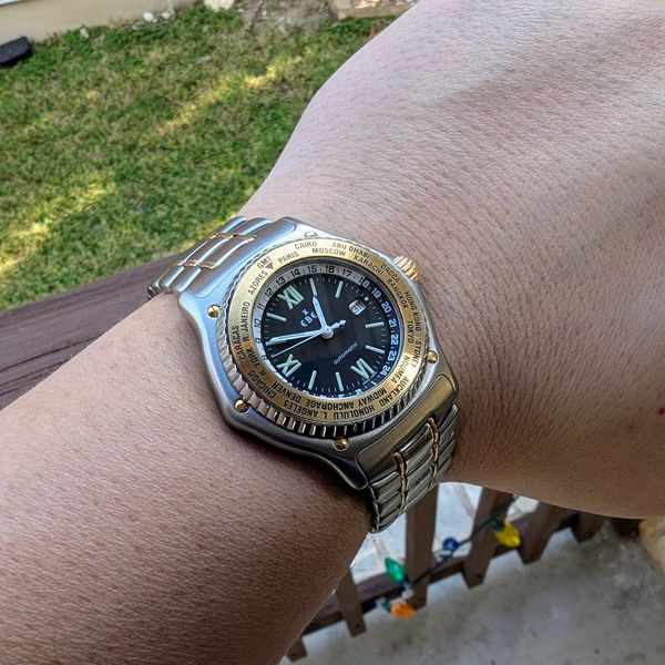 FS: Ebel Voyager World Time 18K and SS