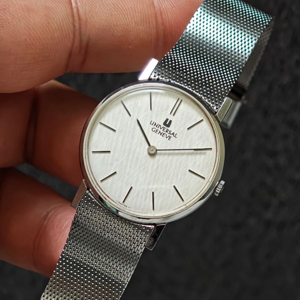 [WTS] Universal Genève Ref. 842109 | Super Rare White Woven…
