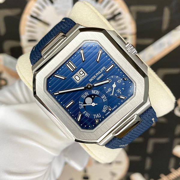 FSOT: Patek Philippe 2024 Cubitus Moon Phase 5822P 45mm Blu…