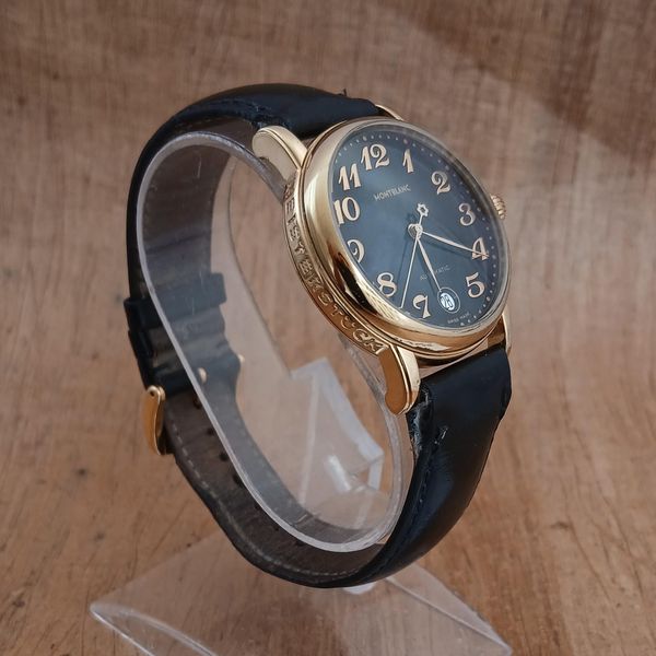 [WTS] Montblanc Meisterstuck 7004 Gold Plated Black Dial Au…