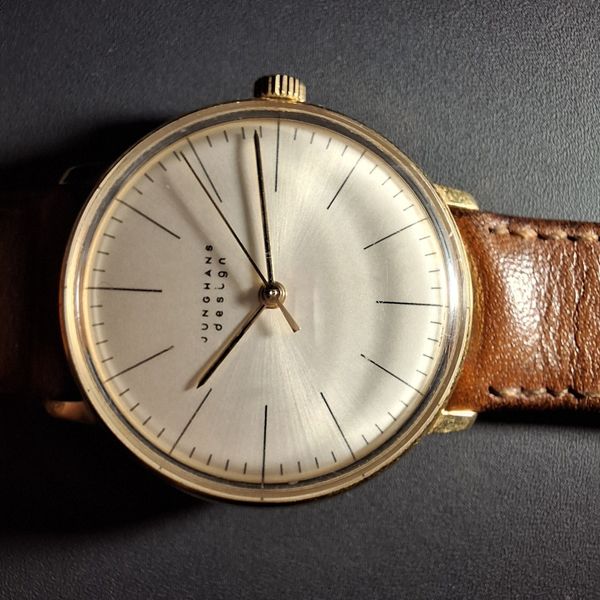 Junghans Max Bill Gold Tone Hand-Winding / Quartz 34mm Mini…