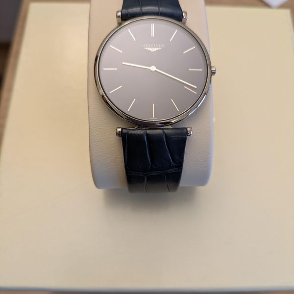 [WTS] Longines Blue Sunray Leather Men's Watch, $599