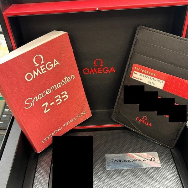 Omega Spacemaster Z-33 Boxes & Manual & Pictogram Card