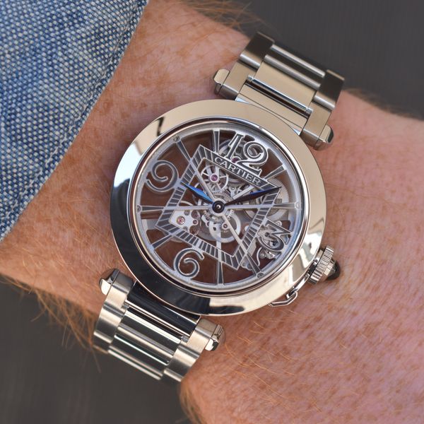 [WTS] Cartier Pasha Skeleton Dial 41mm Stainless Steel WHPA…