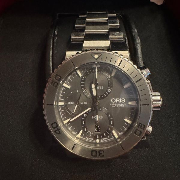Oris Aquis Titan Chronograph 46 mm, Tungsten-Lünette