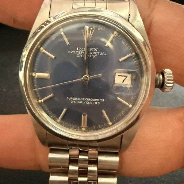 [WTS] Rolex Datejust 1600 Blue Tropical Pie Pan Dial