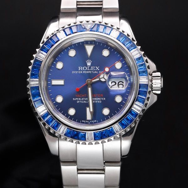 Rolex Yacht-Master 16622 SS Oyster Bracelet After-Market Bl…