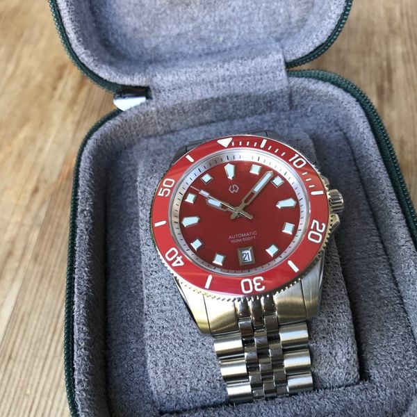 Wishdoit Triton Prism 39mm 15 ATM, Miyota Automatik, ungetr…
