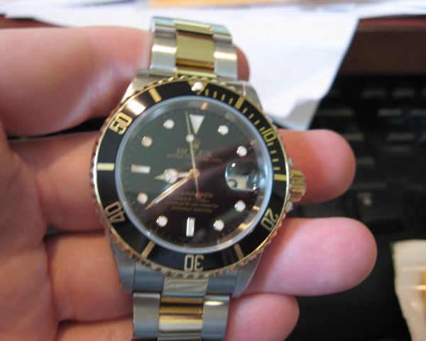 FS: ROLEX 18K gold/Steel SUBmariner Date 16613