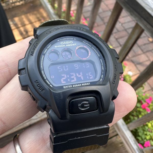 G-Shock DW6900MS with NATO adapters