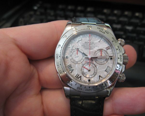 Fs: Rolex 18k white gold meteorite daytona 116519