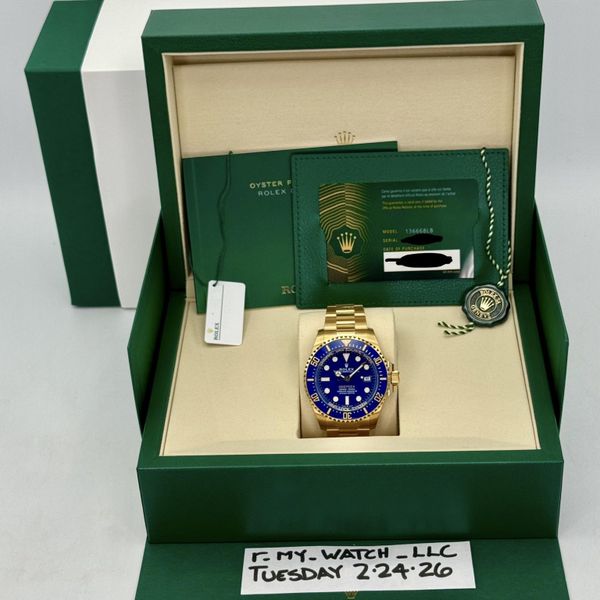 [WTS] NEW 2026 Rolex Deepsea 44mm 136668LB Yellow Gold Blue…