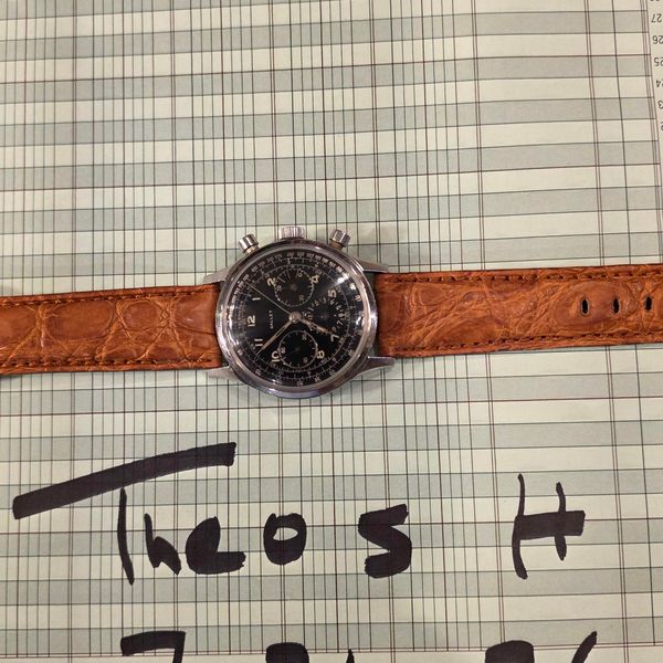 [Wts] Jim Clark Gallet Chronograph black gilt dial $3900.00
