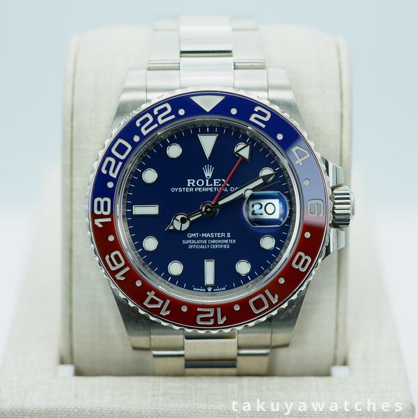 FSOT: Rolex 126719BLRO GMT MASTER 2 WHITE GOLD PEPSI BLUE D…