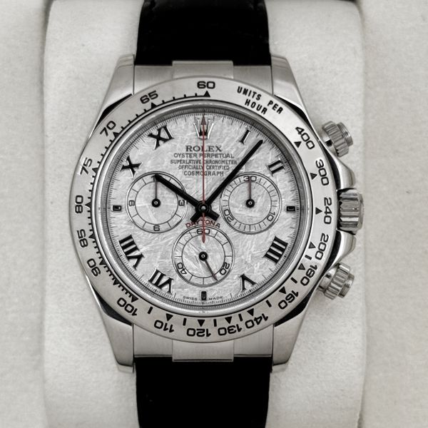 FSOT:2003 Rolex Daytona 40mm 116519 White Gold Meteorite Di…
